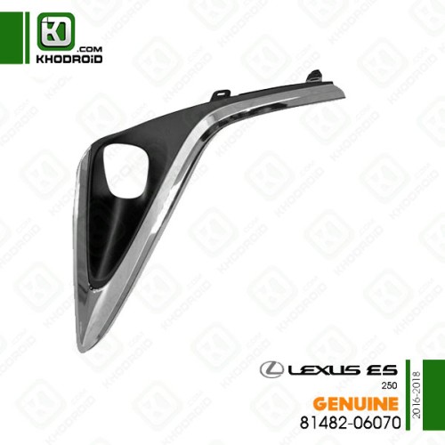 قاب دور پروژکتور سپر جلو سمت راننده لکسوس ES250و 2016 تا 2018 جنیون 8148206070