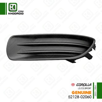 درپوش پروژکتور سپر جلو سمت راننده تویوتا کرولا CE/LE/SPORTو 2003 تا 2004 جنیون 5212802060