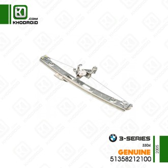 شیشه بالابر برقی عقب سمت شاگرد بی ام دبلیو 330XIو 2005 جنیون 51358212100