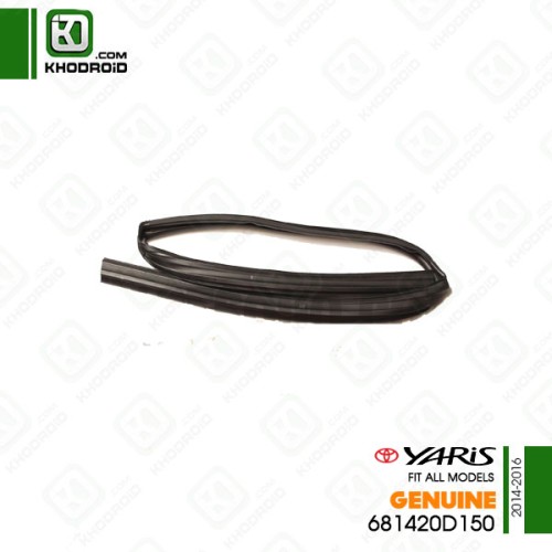 فرم دور شیشه بغل عقب سمت شاگرد تویوتا یاریس هاچبک 2014 تا 2016 جنیون 681420D150