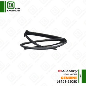 فرم دور شیشه بغل جلو سمت راننده تویوتا کمری 2007 جنیون 6815133080