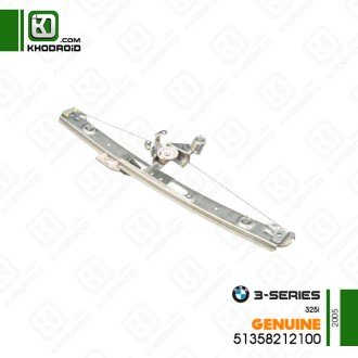 شیشه بالابر برقی جلو سمت شاگرد بی ام دبیلو 325iو 2005 جنیون 51358212100