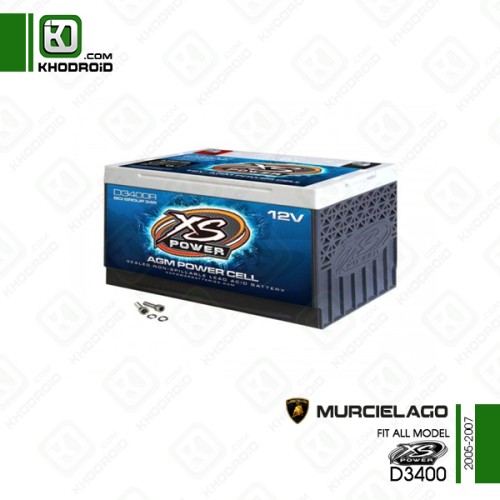 باتری 80 آمپر لامبورگینی مورسیه لاگو 2005 تا 2007 ایکس اس پاور d3400