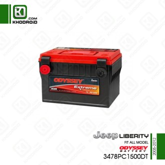 باتری 62 آمپر جیپ لیبرتی 2005 تا 2012 ادیسه 3478pc1500dt