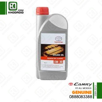 روغن موتور 5w 30 یک لیتری تویوتا کمری 2009 تا 2012 جنیون 0888083388