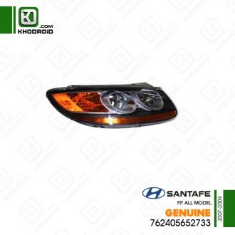 چراغ جلو عدسی دار تو مشکی سمت شاگرد هیوندای سانتافه 2007 تا 2009 جنیون 762405652733