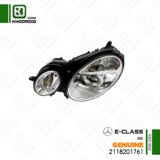 چراغ جلو فابریکی سمت شاگرد مرسدس بنز E350و 2005 تا 2006 جنیون 2118201761