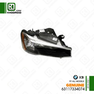 چراغ جلو فابریکی سمت شاگرد بی ام دبلیو X3و 2014 تا 2021 جنیون 63117334074