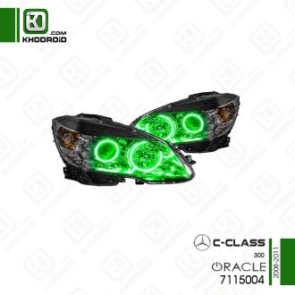 چراغ جلو هالوژن تو رنگی مرسدس بنز C300و 2008 تا 2011 اوراکل لایتینگ 7115004