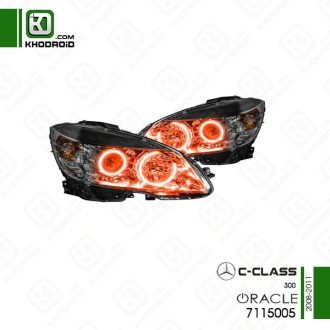 چراغ جلو هالوژن تو رنگی مرسدس بنز C300و 2008 تا 2011 اوراکل لایتینگ 7115005