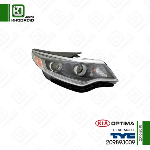 چراغ جلو LED تو مشکی سمت شاگرد کیا اوپتیما 2016 تا 2018 تی وای سی 209893009