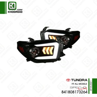 چراغ جلو رانینگ تو مشکی تویوتا توندرا 2014 تا 2021 اسپک-دی 841808173264