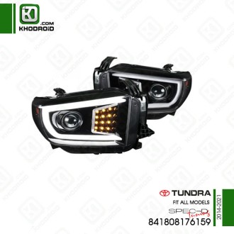 چراغ جلو رانینگ تو مشکی تویوتا توندرا 2014 تا 2021 اسپک-دی 841808176159