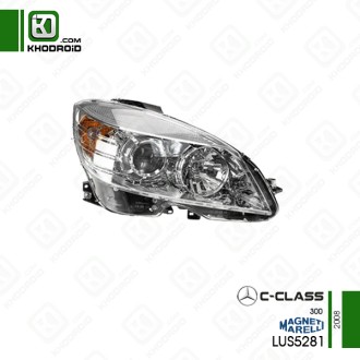 چراغ جلو زنون تو سفید سمت شاگرد مرسدس بنز C300و 2008 مگنت مارلی LUS5281