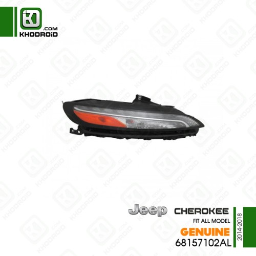 چراغ راهنما led دودی سمت شاگرد جیپ چروکی 2014 تا 2018 جنیون 68157102al