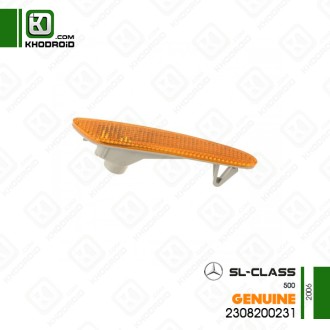 چراغ راهنما فابریکی نارنجی سمت شاگرد بنز SL500و 2006 جنیون 2308200231