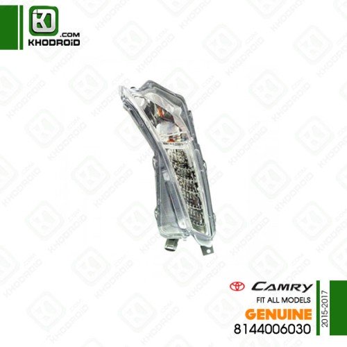 چراغ راهنما led سفید سمت راننده تویوتا کمری 2015 تا 2017 جنیون 8144006030