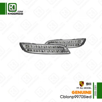 چراغ راهنما اسپرت سفید پورشه 911و 2005 تا 2009 جنیون Cblonp99705led