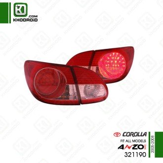 چراغ خطر عقب LED تویوتا کرولا 2005 تا 2008 انزو 321190